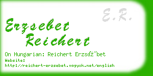 erzsebet reichert business card